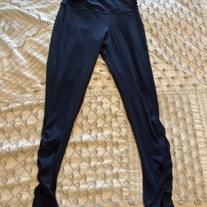 lululemon high rise ruched waist pant 25”
